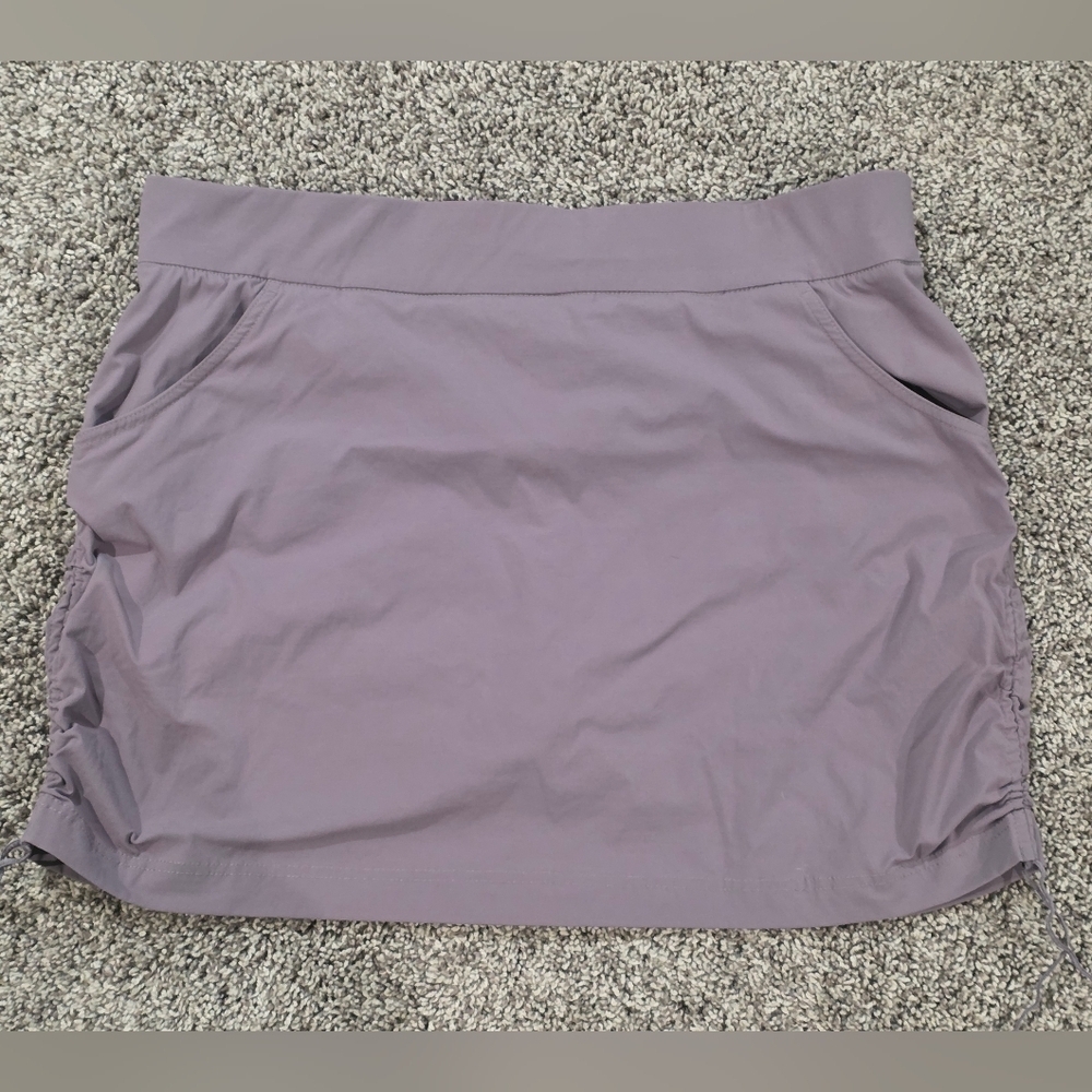 COLUMBIA SPORTSWEAR Dark Purple Casual Anytime Rouched Skort Size XL - Picture 2 of 7